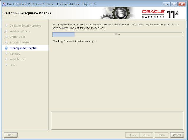 Oracle 11g R2 installation step 5