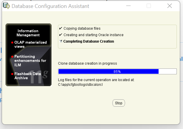 copying DB files